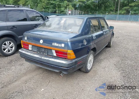 1987 Alfa Romeo Milano Silver from USA, damaged, VIN ZARDA1146H1075741